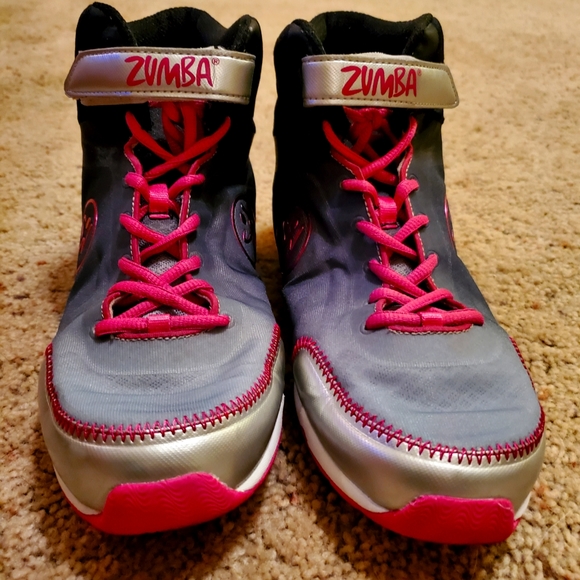 Zumba "Flex Classic High" tops with silver straps - Picture 2 of 7